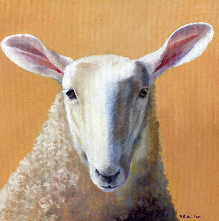 Sheep Painting - Hey, Ewe by Alecia Underhill