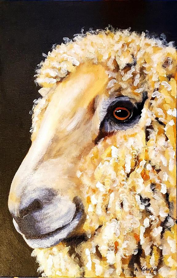 Hey Ewe Painting by Amy Kuenzie