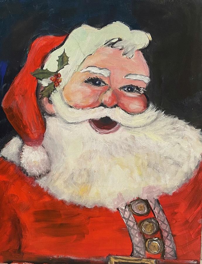 Hey Santa Painting by Denice Palanuk Wilson - Fine Art America