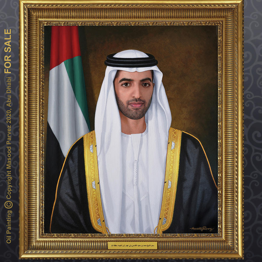 HH Sheikh Mohammed Bin Saud Painting by Masood Parvez - Pixels