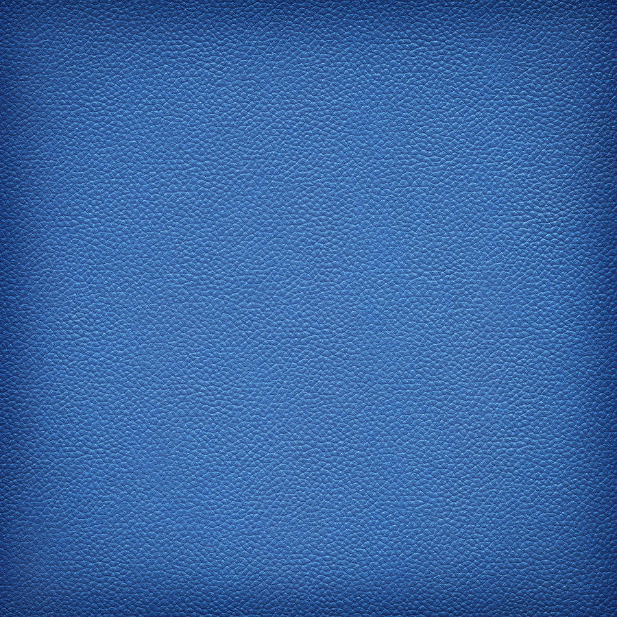 Hi-Res Animal Skin - Pig Navy Blue Leather Vignette Texture Photograph by Miroslav Boskov