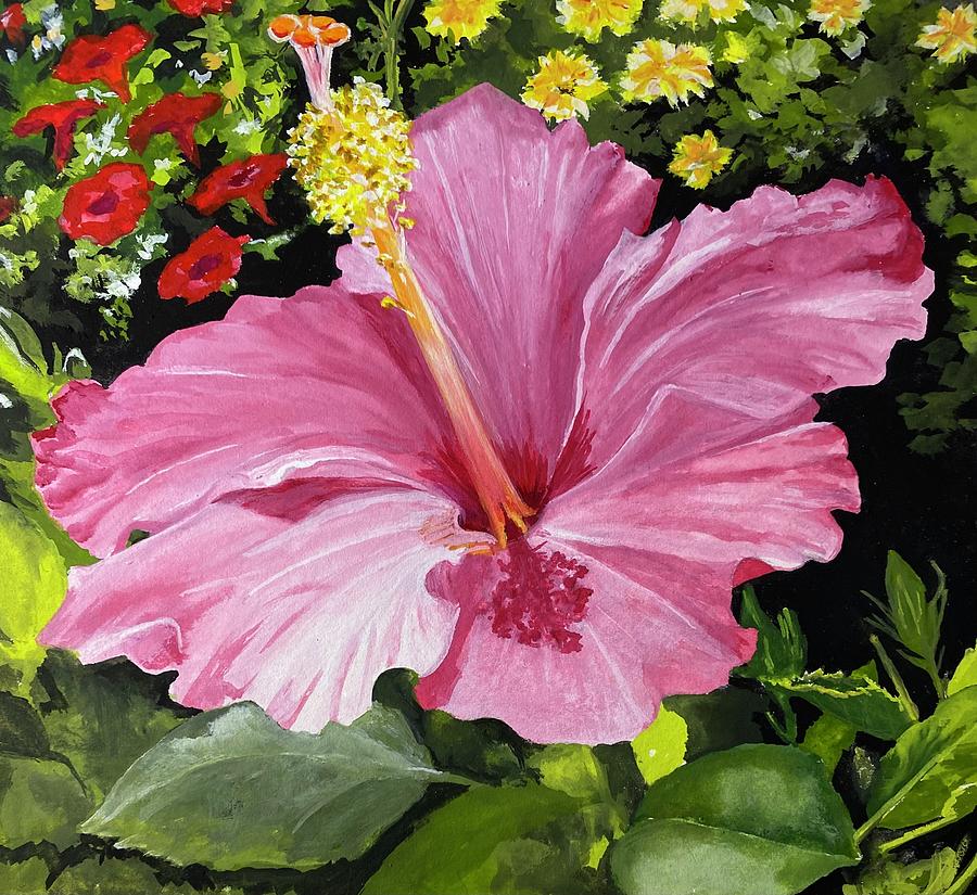Hibiscus 2023 Painting by Pat Gerace - Fine Art America
