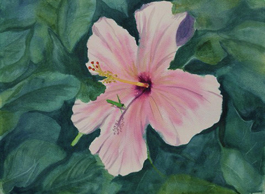 Hibiscus and Company Painting by Jill Ciccone Pike