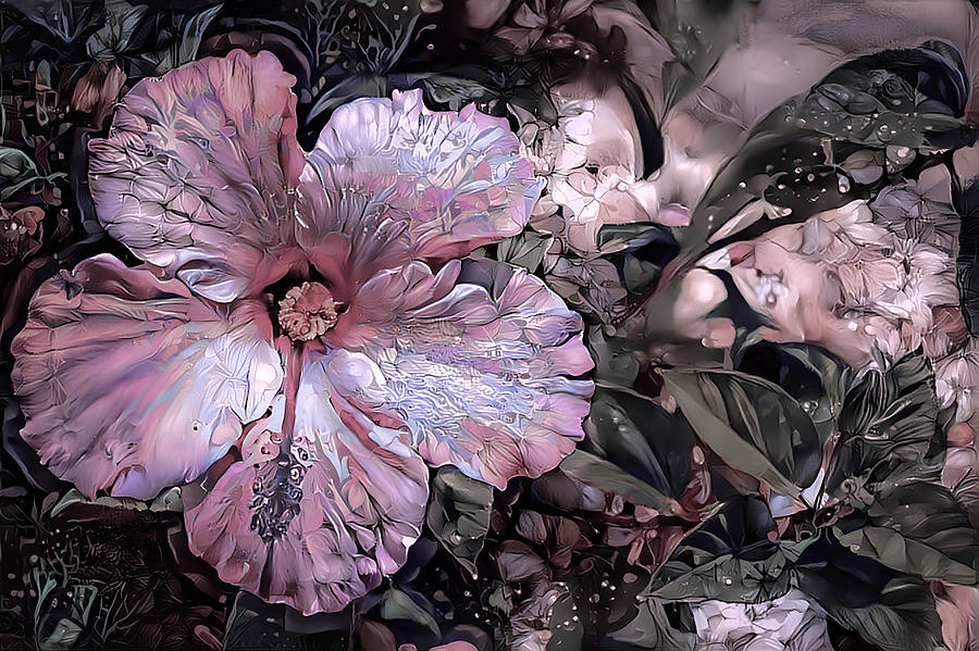 Hibiscus Art Mixed Media by Debra Kewley
