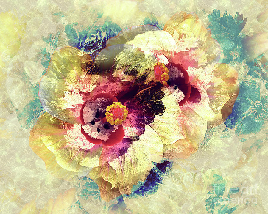 Hibiscus Bunch Digital Art by Anthony Ellis