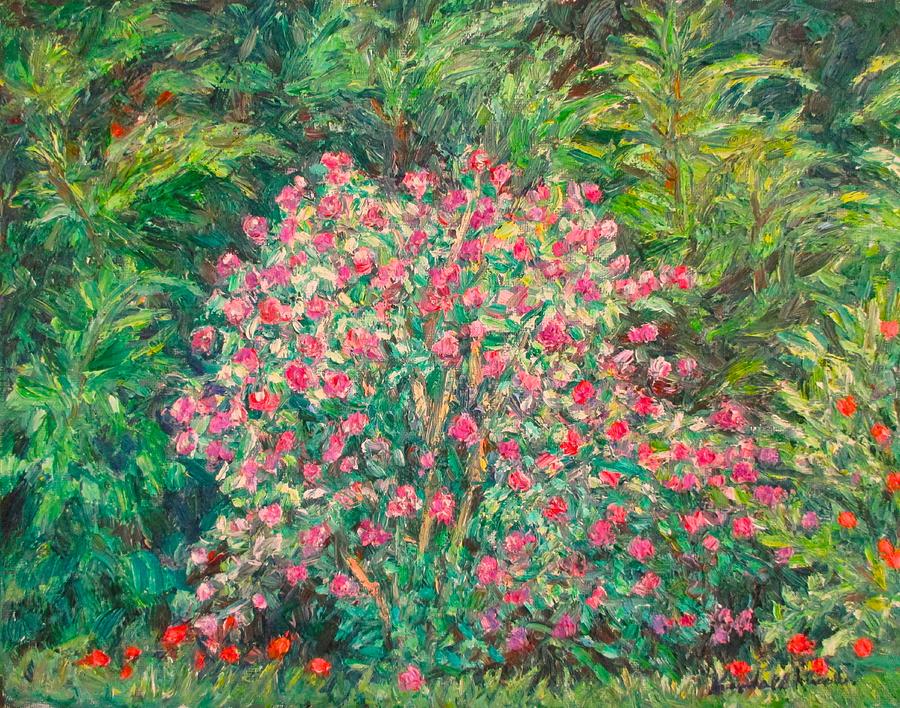 Hibiscus Bush Painting by Kendall Kessler
