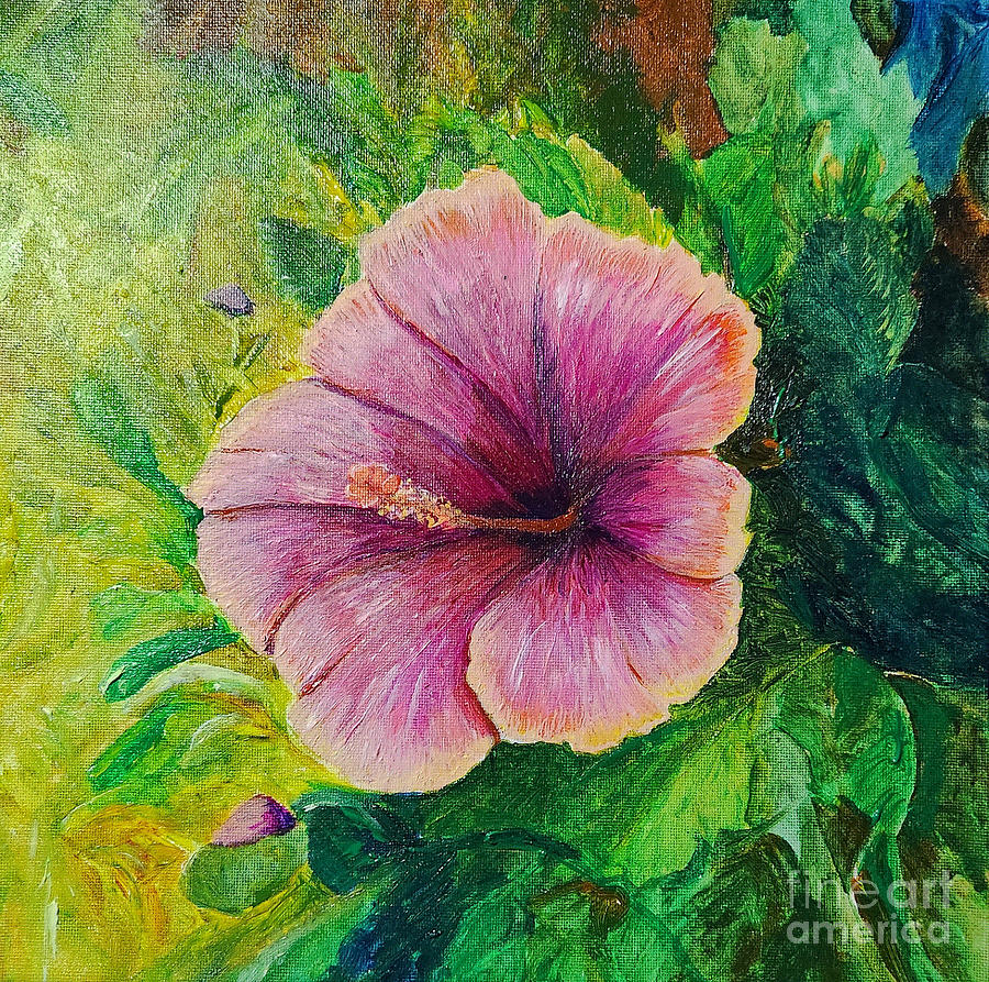 Hibiscus Painting By Karen Uhlman Fine Art America