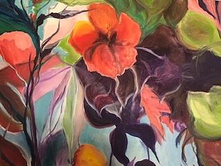 Hibiscus Painting by Michell Givens