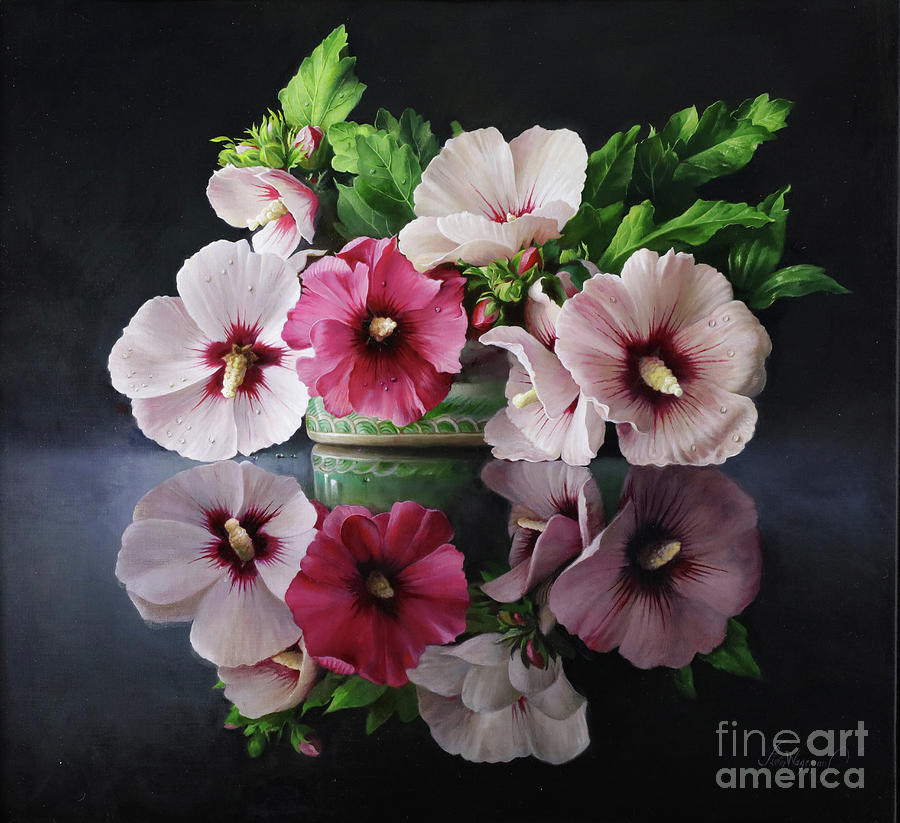 Hibiscus Painting by Pieter Wagemans