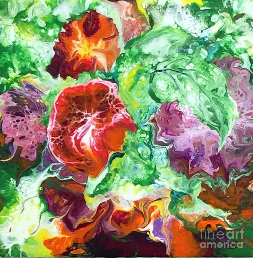 Jungle Flowers Painting by Celeste Drewien