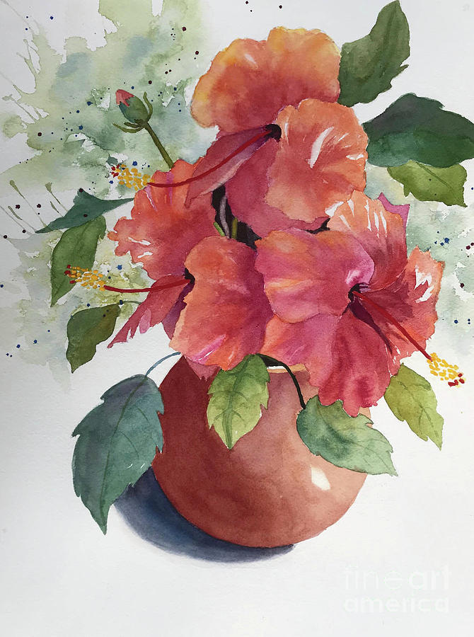 Hibiscus Painting by Vicki Brevell