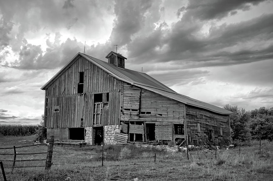 Hickory Barn Storm B W Photograph By Bonfire Photography 