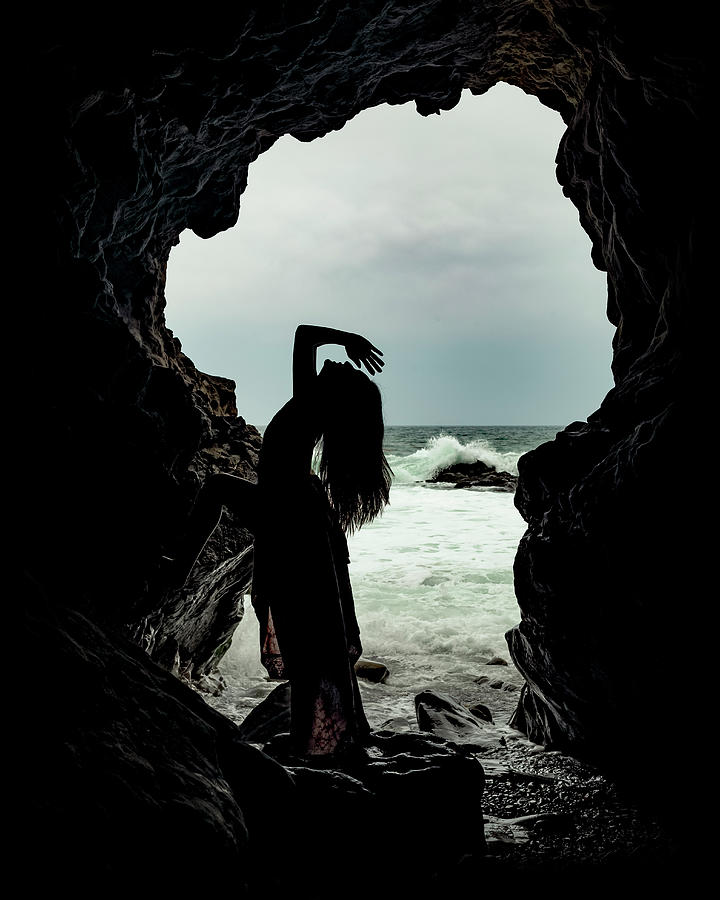 Hidden Cave in Malibu Photograph by Matt Deifer