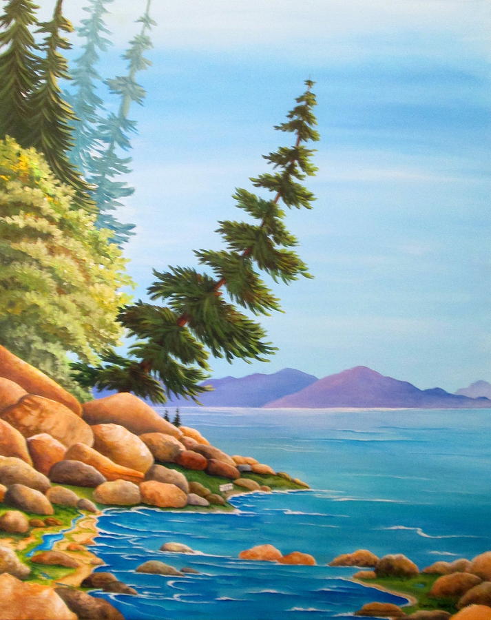 Hidden Cove Painting by Carol Sabo