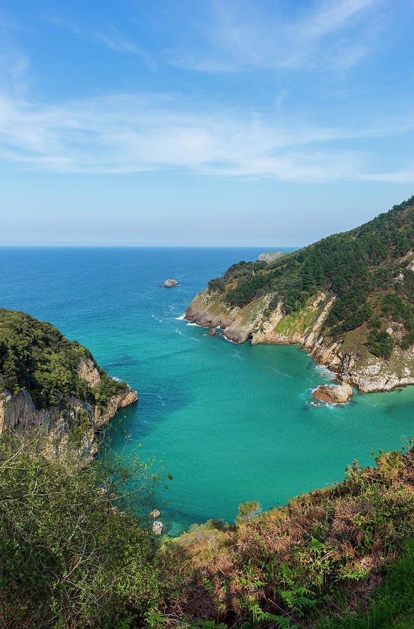 Color Photograph - Hidden Cove In Pechon, Cantabria by Vicen Photography Color Photograph - Hidden Cove In Pechon, Cantabria by Vicen Photography