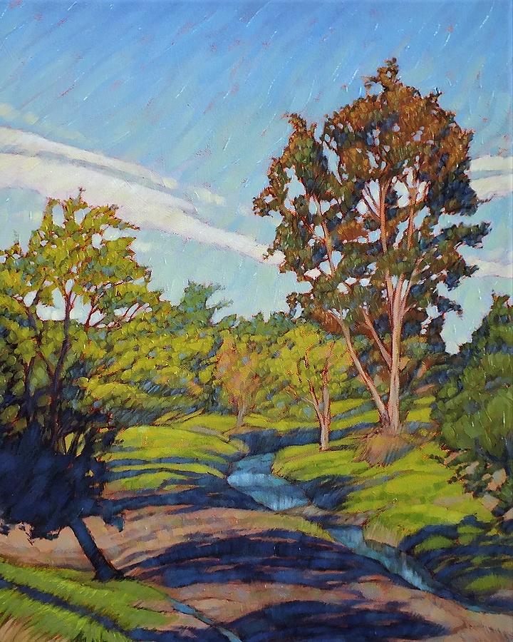 Hidden Creek Painting by Tom Taneyhill