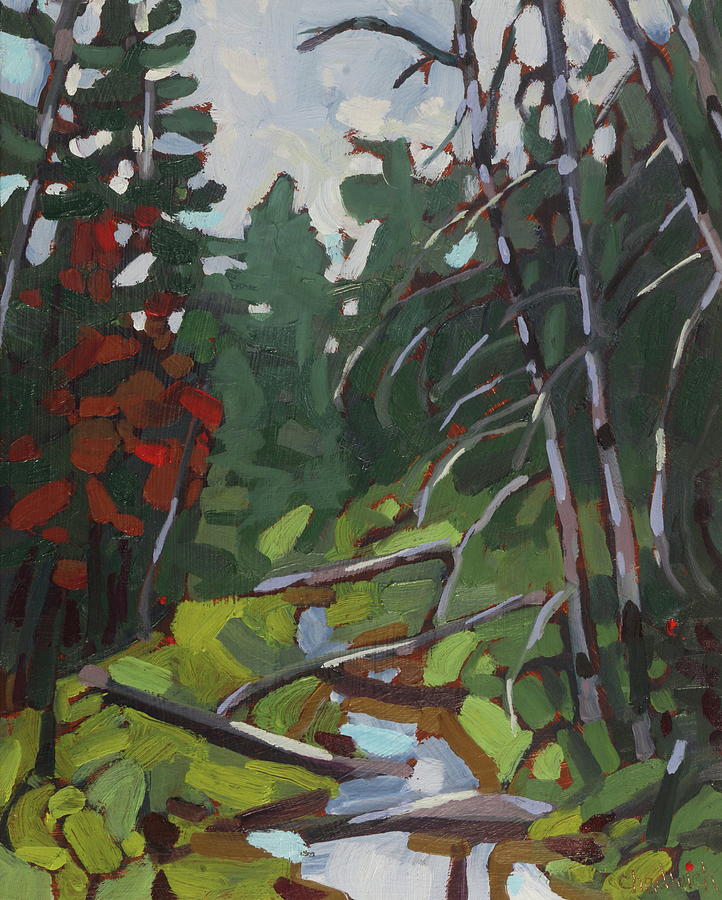 Hidden Dumoine Stream Painting by Phil Chadwick