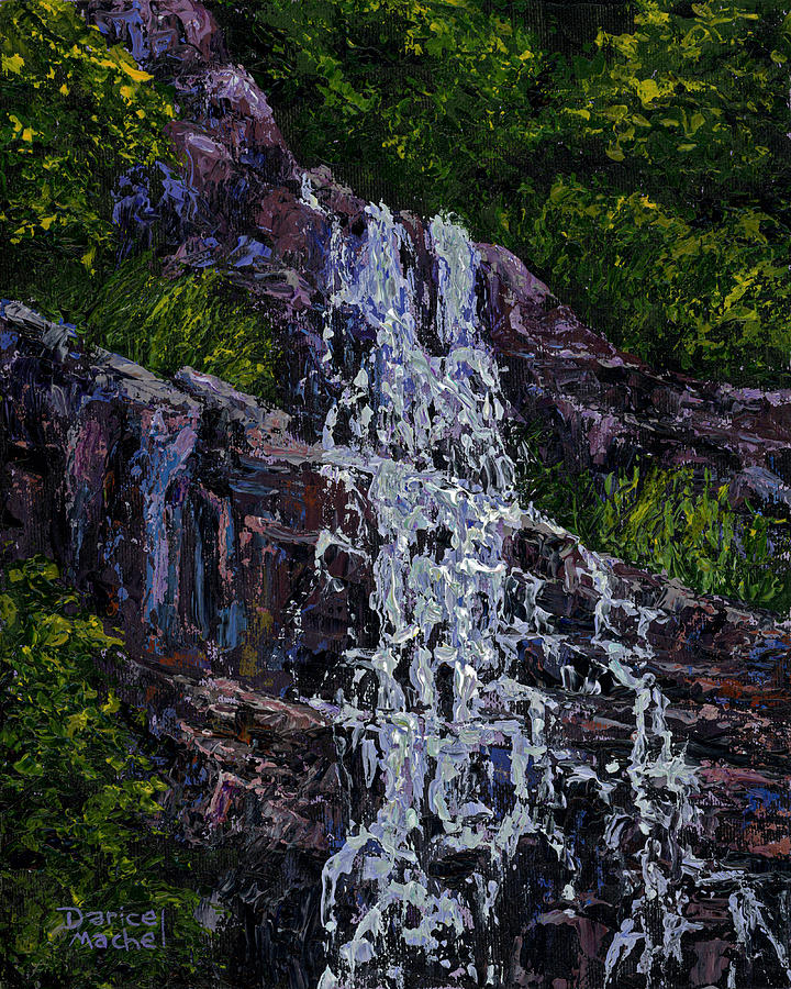 Hidden Falls Painting by Darice Machel McGuire
