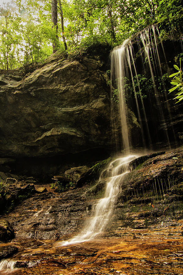 Hidden Falls in Hanging Rock State Park Danbury North Carolina Photograph by Bob Decker
