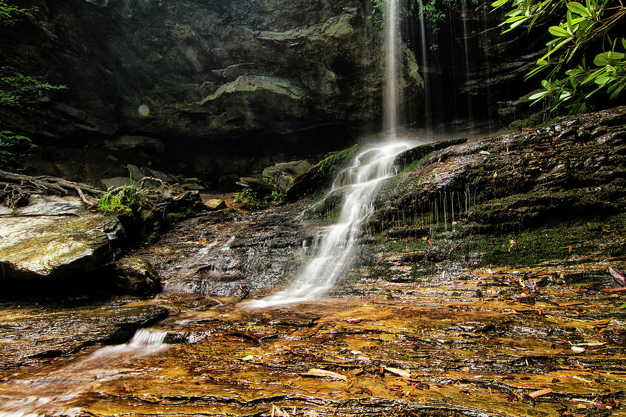 Hidden Falls in Hanging Rock State Park Dansbury North Carolina Photograph by Bob Decker