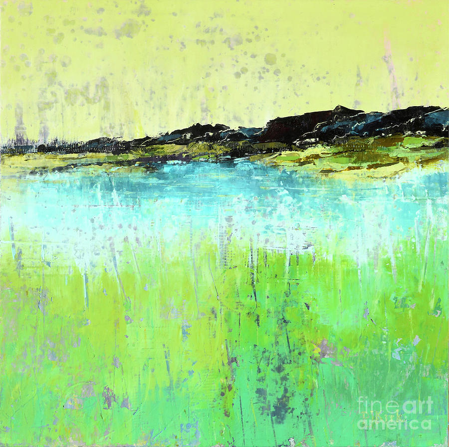 Hidden Lakes Painting by PJ Kirk