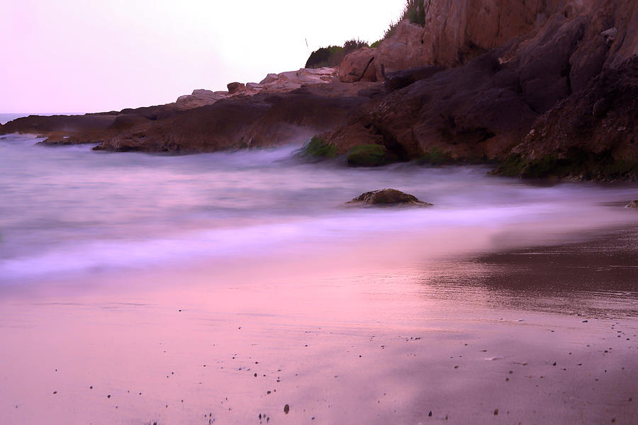 Sunset Photograph - Hidden Pink Beach by Lux Argus