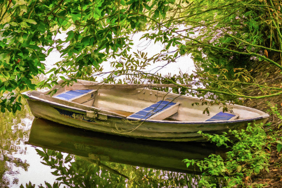 Hidden Rowboat Digital Art by Wim Lanclus