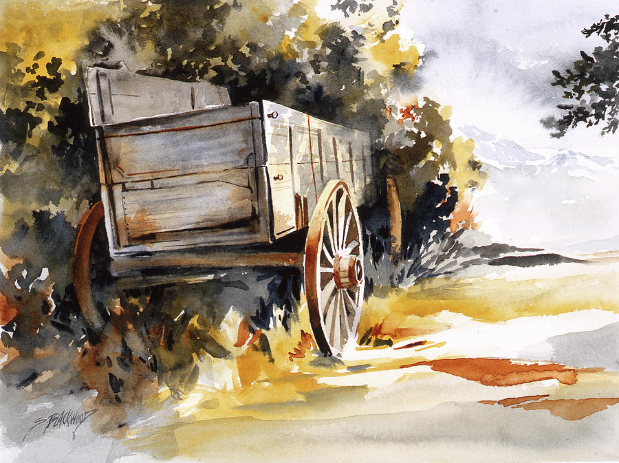 Hidden Wagon Painting by Susan Blackwood