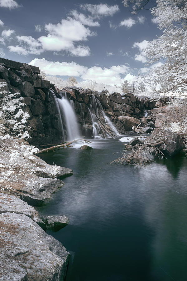 Hidden waterfall in infrared 4 Photograph by Brian Hale