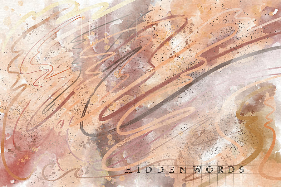 Hidden Words Digital Art by Irene Moriarty