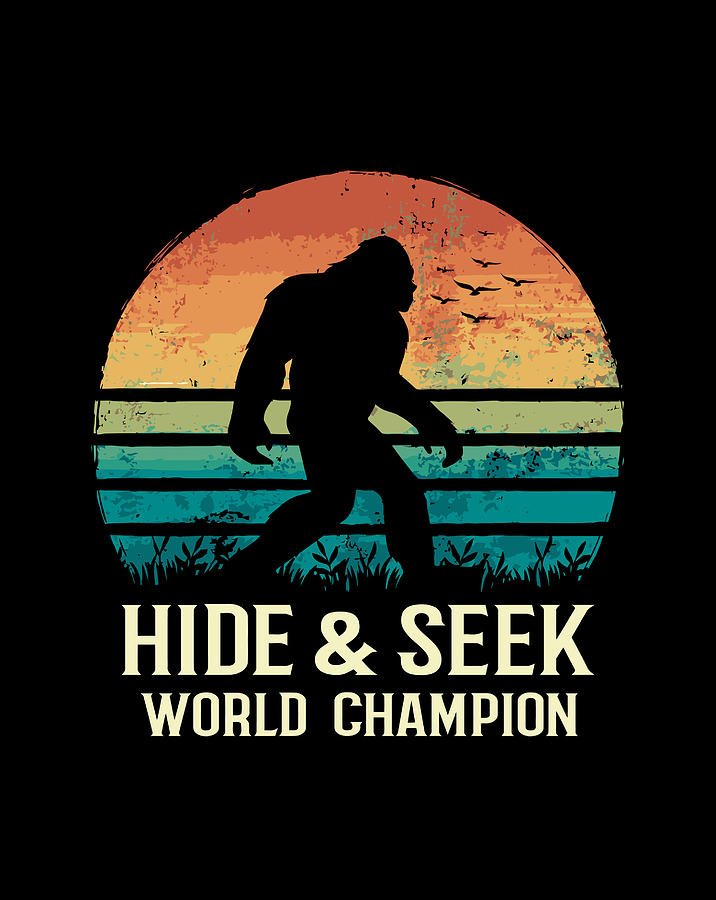 Hide And Seek World Champion Bigfoot Believer Drawing By Grace Hunter