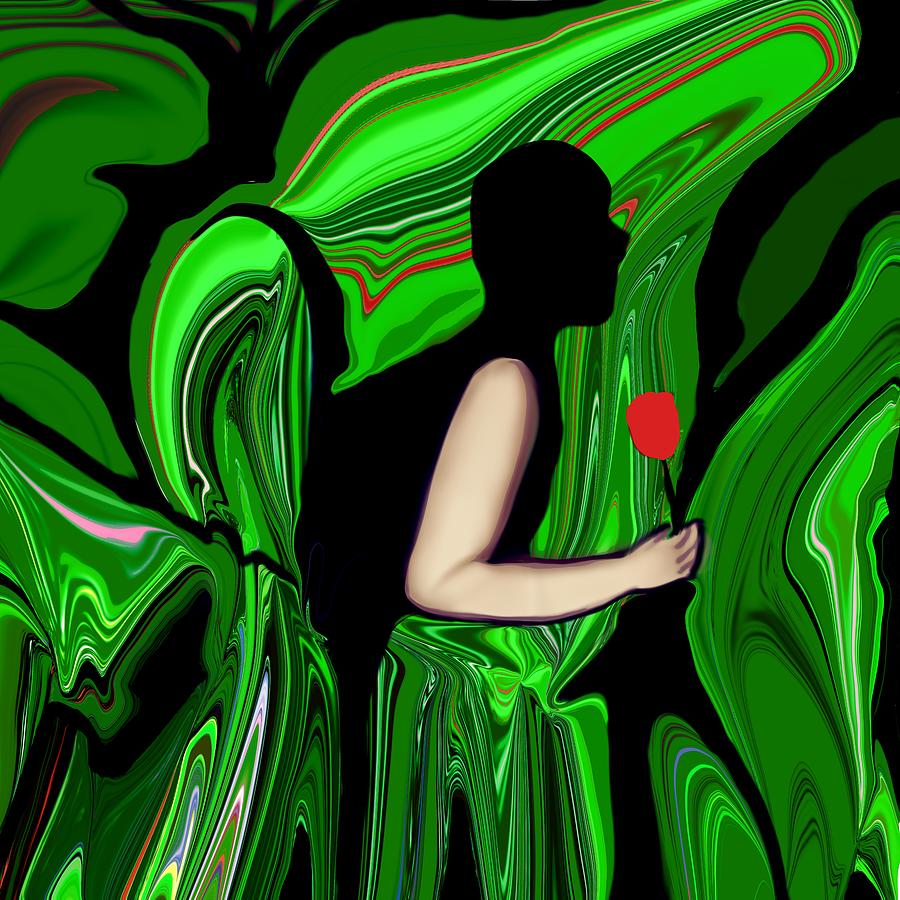 Hiding in the shadows  Digital Art by Elaine Rose Hayward