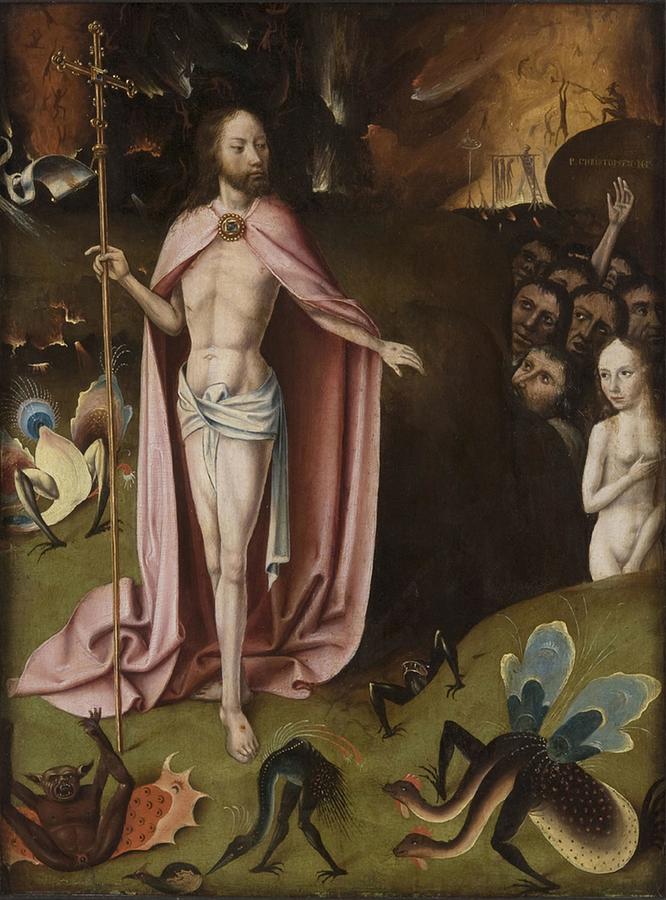 christ in limbo by hieronymus bosch
