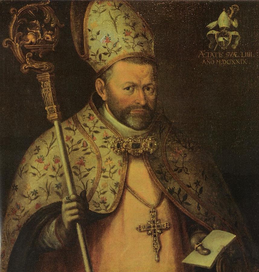 Lavanttal Painting -  Hieronymus Marchstaller  Abt von St. Paul im Lavanttal 1616-1638  by Lorenz Glaber