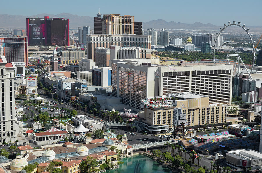 High Above Las Vegas Strip Daytime View Photograph by Shawn O'Brien ...