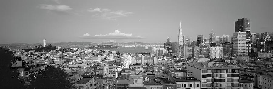 High angle view of a cityscape from Nob Hill, San Francisco, California, USA Photograph by Panoramic Images