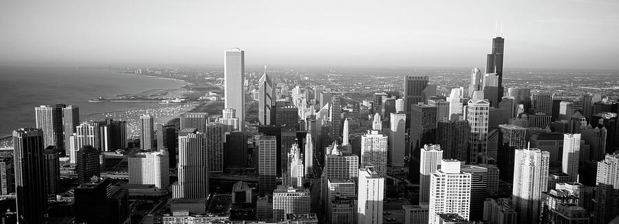 High angle view of buildings in a city, Chicago, Illinois, USA Photograph by Panoramic Images