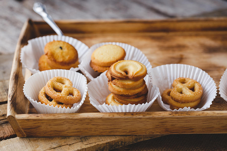 High Angle View Of Cookies In Tray On Table Photograph by Thu Thai Thanh / EyeEm High Angle View Of Cookies In Tray On Table Photograph by Thu Thai Thanh / EyeEm
