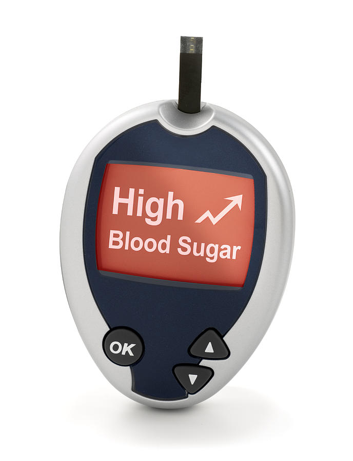 High Blood Sugar on Glucose Meter Photograph by GodfriedEdelman