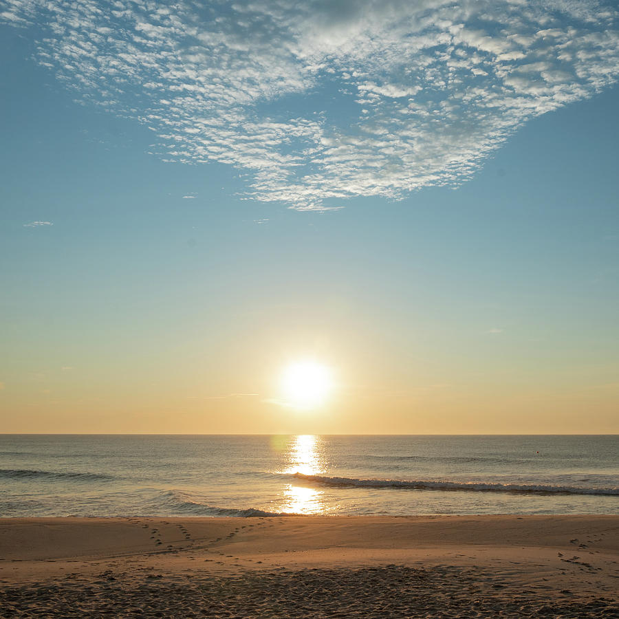 High Clouds at Sunrise on the Jersey Shore Photograph by Matthew DeGrushe