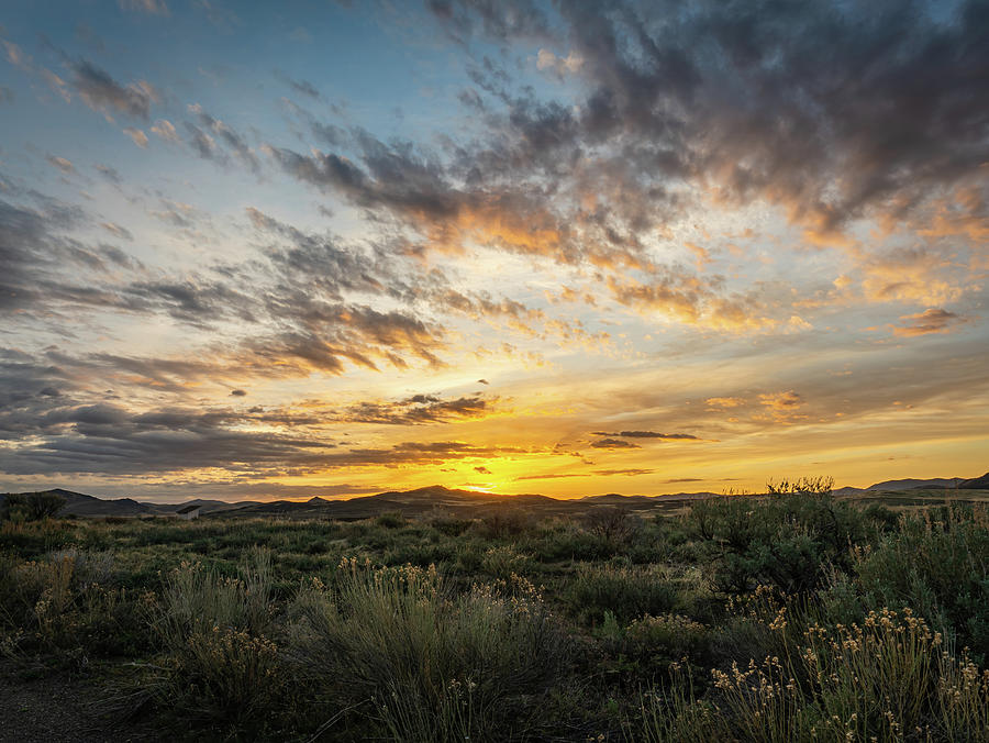 High Desert Sunrise at Wildhorse Reservoir Photograph by Ron Long Ltd Photography