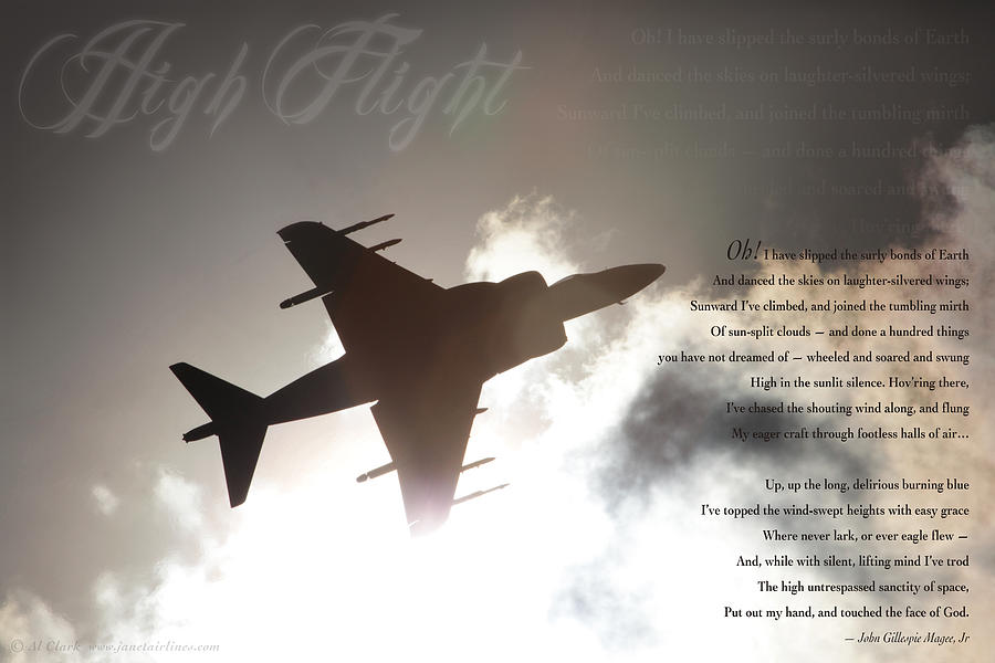 High Flight Mixed Media by Custom Aviation Art