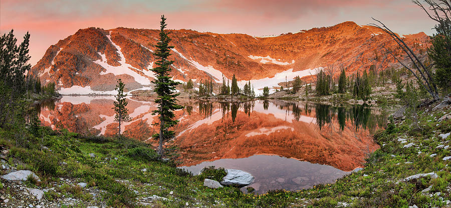 High Mountain Lake Sunrise CDT Photograph by Leland D Howard
