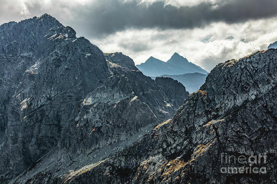 High mountain peaks. Tatra Mountains in Poland. View from Koscielec Photograph by Michal Bednarek