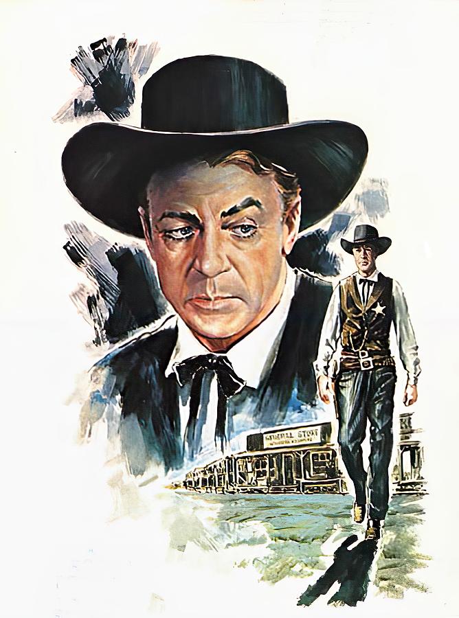 High Noon key art, 1952 Mixed Media by Movie World Posters
