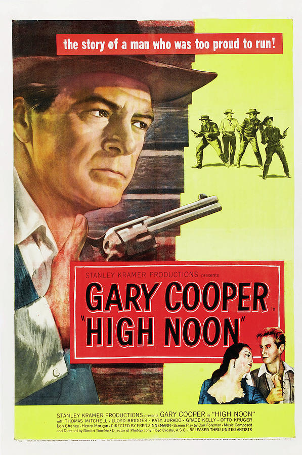 High Noon movie poster 1952 Gary Cooper Mixed Media by Movie World Posters