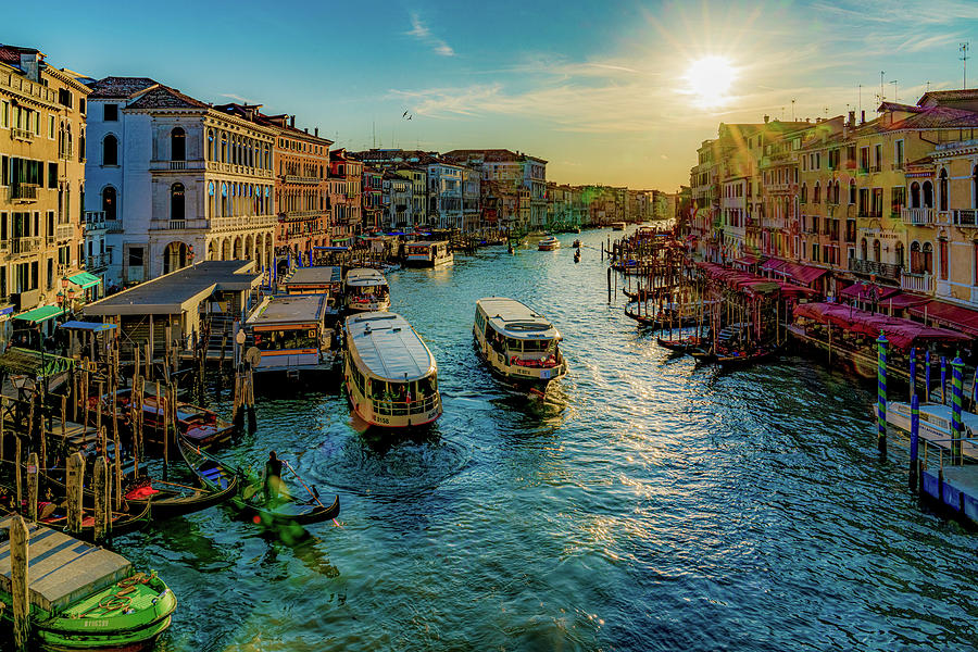 High Noon On The Grand Canal Photograph by Chris Lord