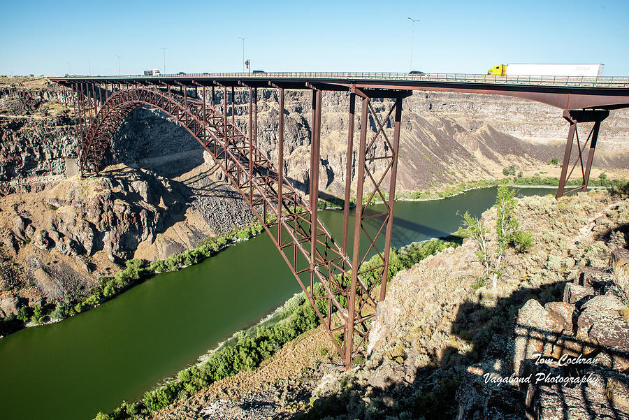 High Perrine Bridge over Green Snake River Photograph by Tom Cochran