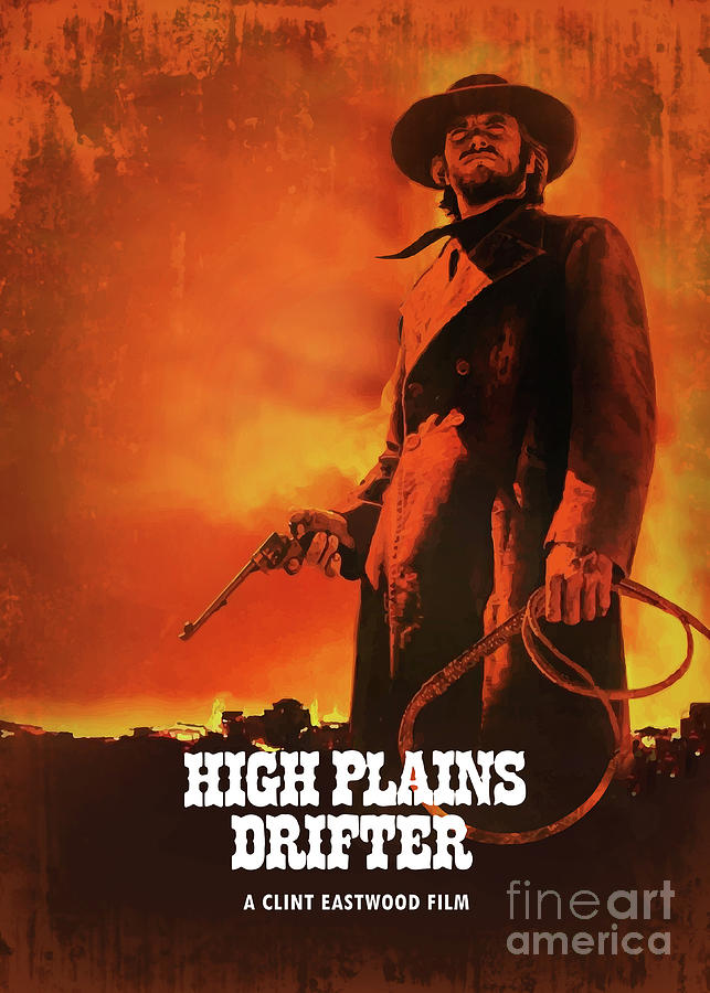 Clint Eastwood Digital Art - High Plains Drifter by Bo Kev