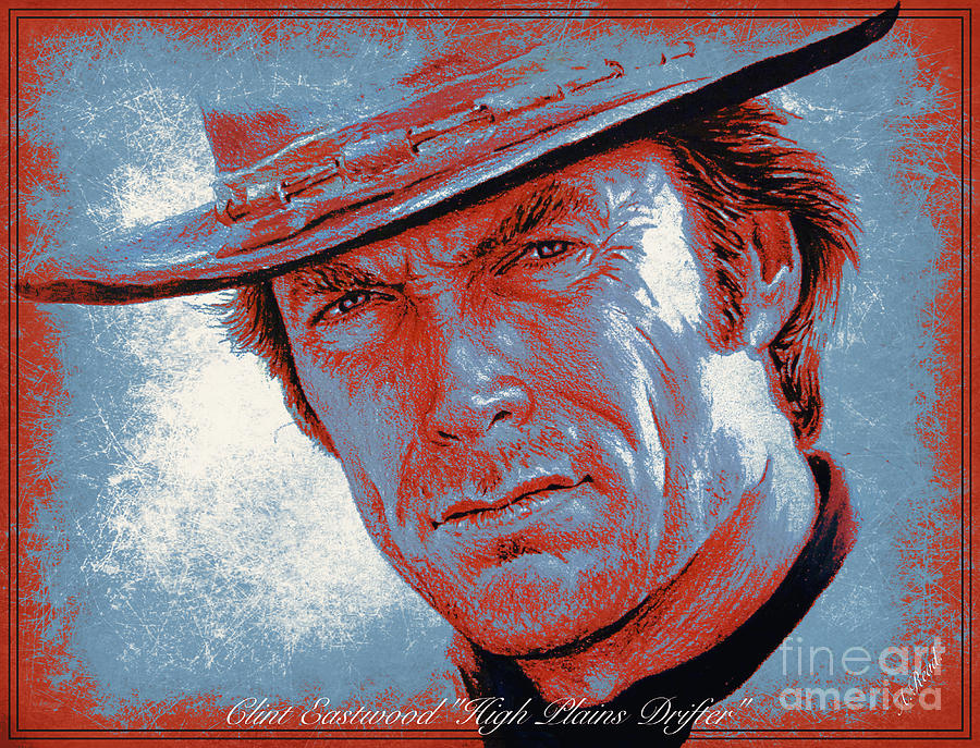 High Plains Drifter Warhol edit Mixed Media by Andrew Read